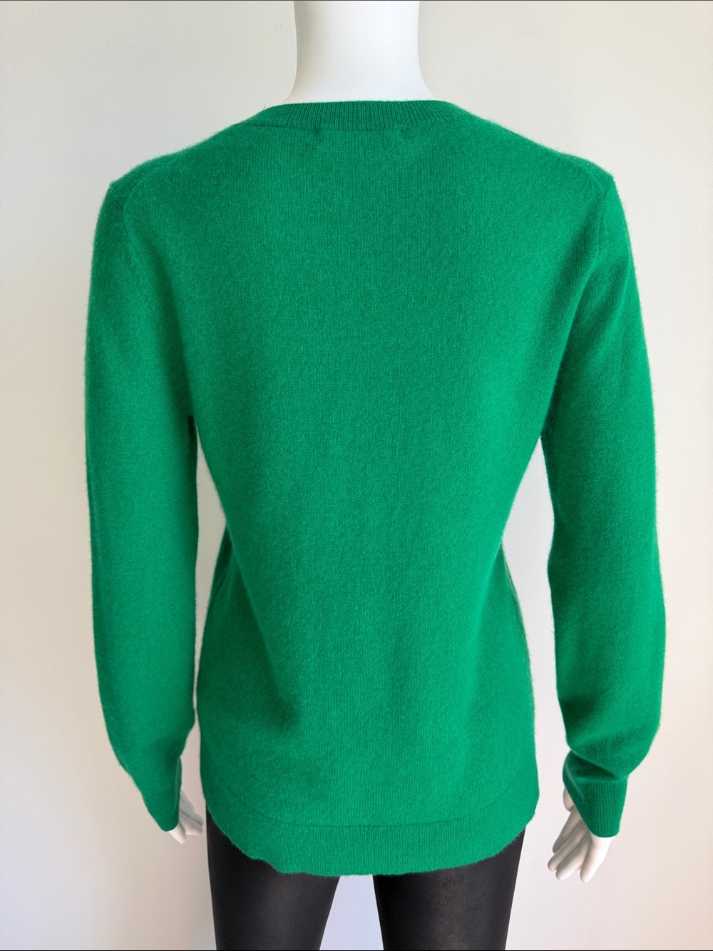 Antonio Melani NWT 100% Cashmere Crewneck Sweater Green Size S - Picture 3 of 6